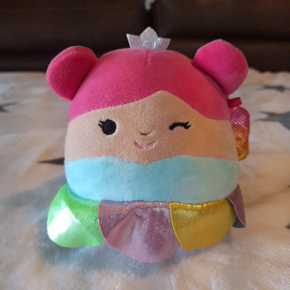 2021 Squishmallows Esmina The Rainbow‎ Fairy Plush 5" Soft Toy Stuffed Animal